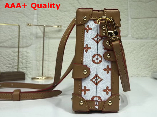 Louis Vuitton Petite Malle White and Orange Transformed Monogram Canvas Replica