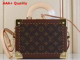 Louis Vuitton Petite Valise Monogram Coated Canvas with Natural Cowhide Leather Trim M20468 Replica