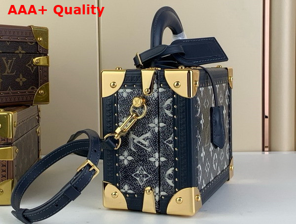 Louis Vuitton Petite Valise Navy Blue Shiny Monogram Pattern M10201 Replica