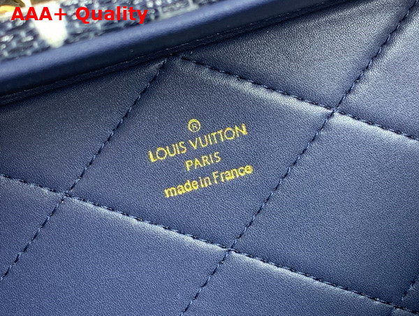 Louis Vuitton Petite Valise Navy Blue Shiny Monogram Pattern M10201 Replica