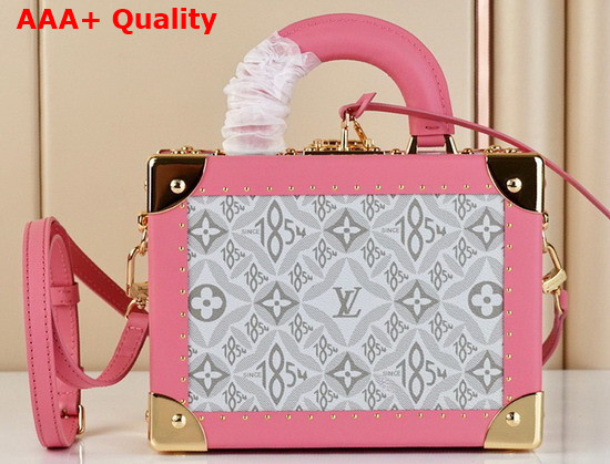 Louis Vuitton Petite Valise Since 1854 Monogram Canvas with Pink Cowhide Leather Trim Replica