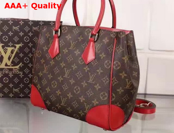 Louis Vuitton Phenix MM Monogram Canvas with Red Leather Replica