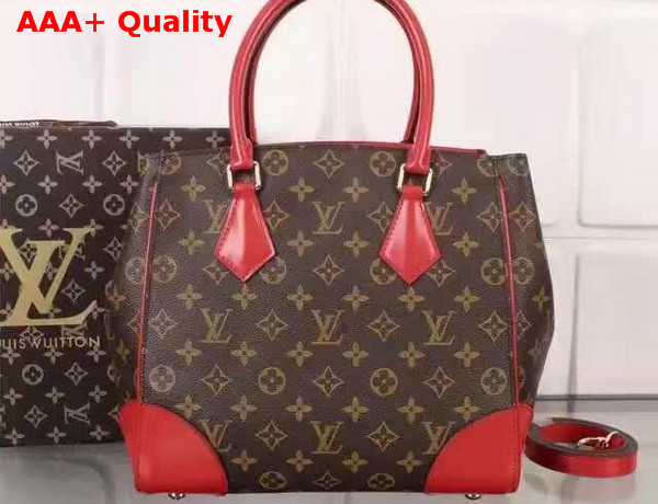 Louis Vuitton Phenix MM Monogram Canvas with Red Leather Replica