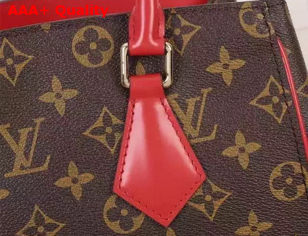 Louis Vuitton Phenix MM Monogram Canvas with Red Leather Replica