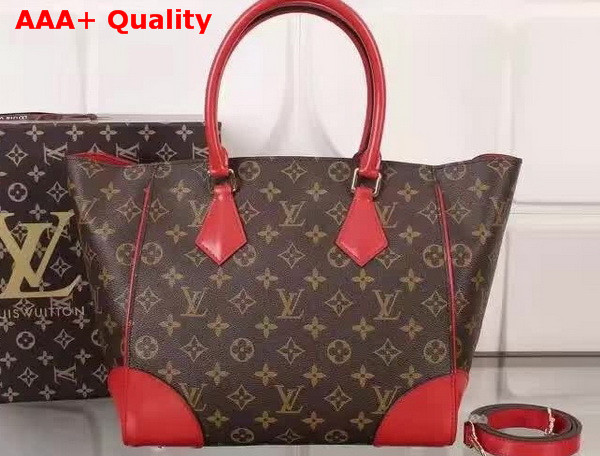 Louis Vuitton Phenix MM Monogram Canvas with Red Leather Replica