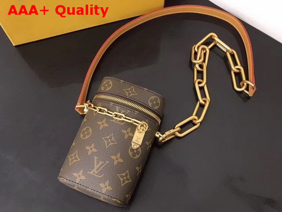 Louis Vuitton Phone Box in Monogram Canvas with an Adjustable Strap in Smooth Leather M44914 Replica