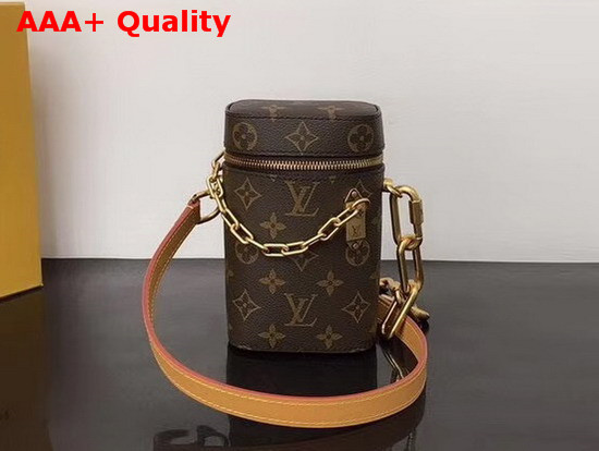 Louis Vuitton Phone Box in Monogram Canvas with an Adjustable Strap in Smooth Leather M44914 Replica