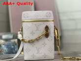 Louis Vuitton Phone Box in White and Silver Monogram Canvas Replica