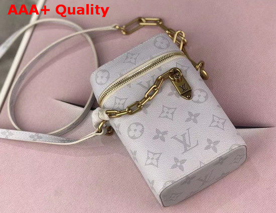 Louis Vuitton Phone Box in White and Silver Monogram Canvas Replica