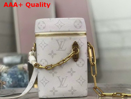 Louis Vuitton Phone Box in White and Silver Monogram Canvas Replica