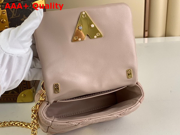 Louis Vuitton Pico Go 14 Handbag in Beige and Pink Quilted Lambskin M82752 Replica