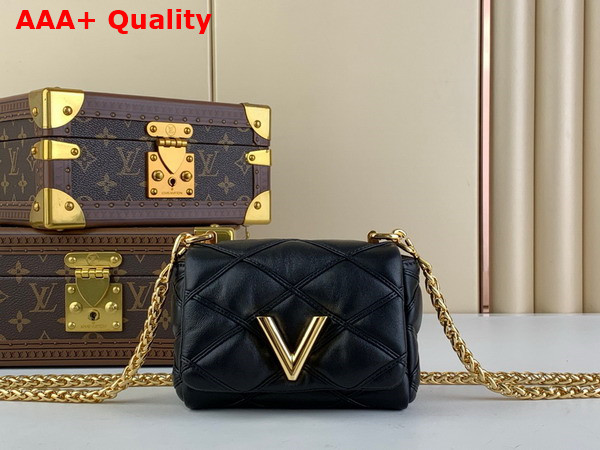 Louis Vuitton Pico Go 14 Handbag in Black Quilted Lambskin M23625 Replica