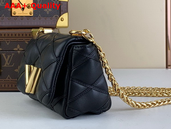 Louis Vuitton Pico Go 14 Handbag in Black Quilted Lambskin M23625 Replica