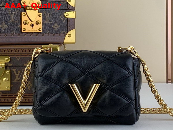 Louis Vuitton Pico Go 14 Handbag in Black Quilted Lambskin M23625 Replica