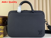 Louis Vuitton Pilot Briefcase in Black Cowhide Leather M23778 Replica