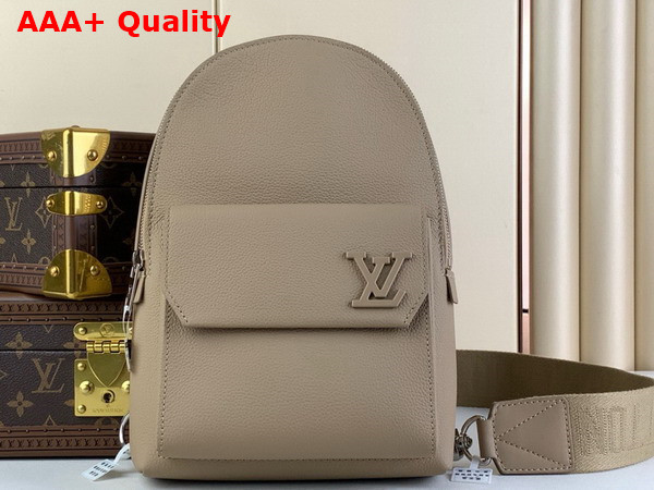 Louis Vuitton Pilot Slingbag in Sable Beige Cowhide Leather M23765 Replica