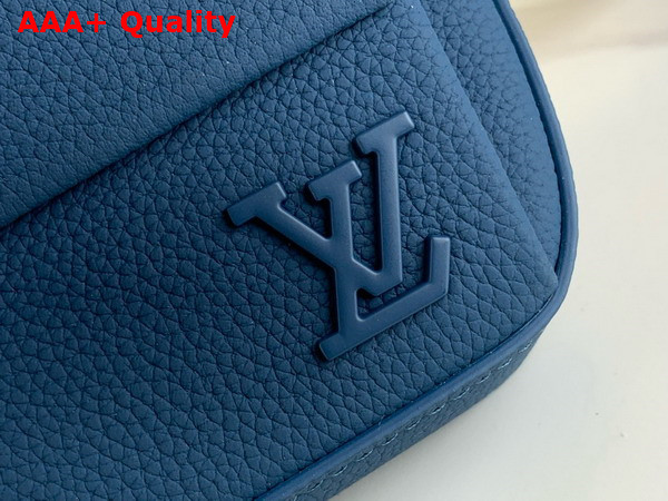 Louis Vuitton Pilot Wearable Wallet in Blue Cowhide Leather Replica