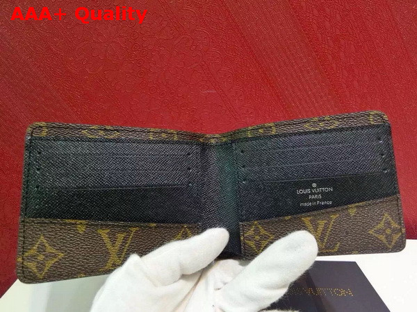 Louis Vuitton Pince Wallet Monogram Macassar Replica