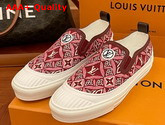 Louis Vuitton Playtime Slip On Sneaker in Bordeaux Since 1854 Jacquard Canvas Replica