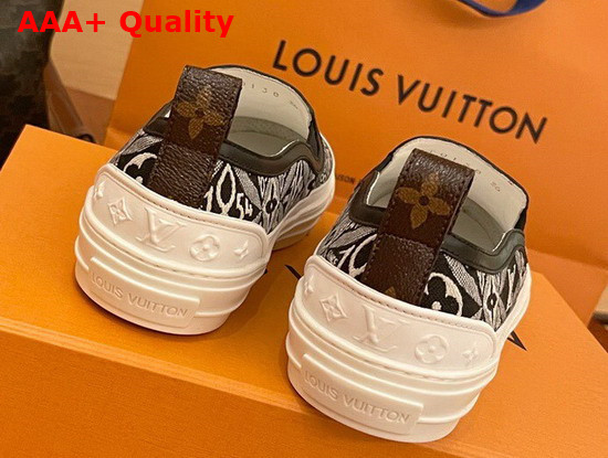 Louis Vuitton Playtime Slip On Sneaker in Gray Since 1854 Jacquard Canvas 1A8UP1 Replica