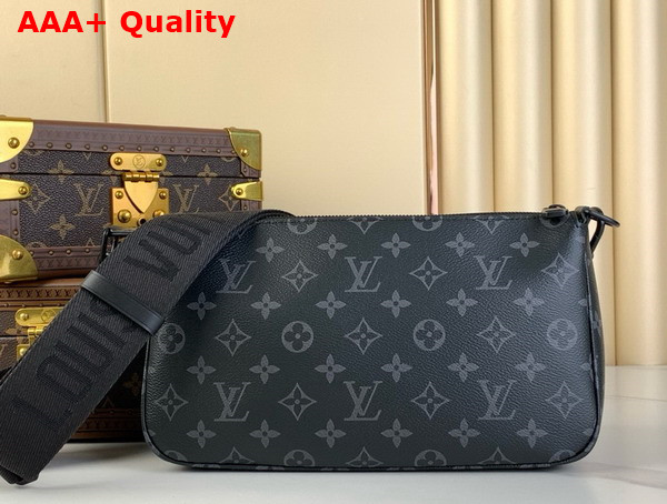 Louis Vuitton Pochette Accessoire XL in Monogram Eclipse Coated Canvas M11741 Replica