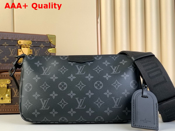 Louis Vuitton Pochette Accessoire XL in Monogram Eclipse Coated Canvas M11741 Replica