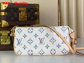 Louis Vuitton Pochette Accessoires Multicolor White Monogram Jacquard Fabric Replica