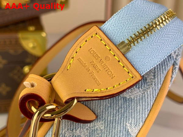 Louis Vuitton Pochette Accessoires in Sky Blue Monogram Denim Replica