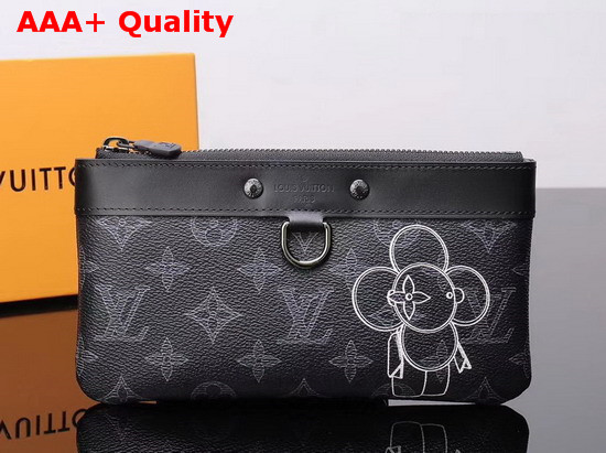 Louis Vuitton Pochette Apollo PM Monogram Eclipse Coated Canvas Replica