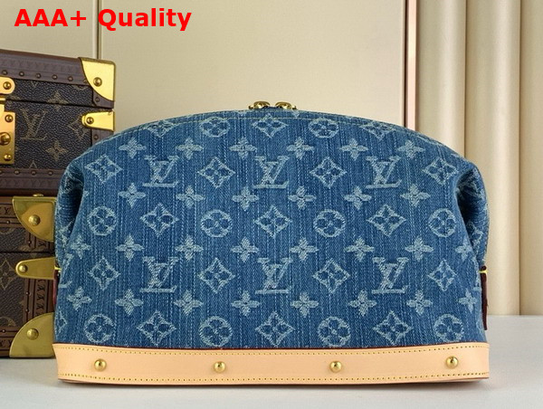 Louis Vuitton Pochette Cosmetique GM Denim Blue Monogram Denim M24317 Replica