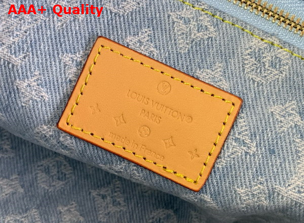 Louis Vuitton Pochette Cosmetique GM Sky Blue Monogram Denim Replica