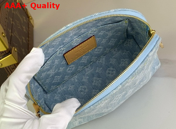 Louis Vuitton Pochette Cosmetique PM Sky Blue Monogram Denim M83616 Replica