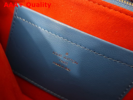 Louis Vuitton Pochette Coussin Blue Red Monogram Embossed Lambskin M80743 Replica