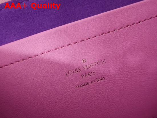 Louis Vuitton Pochette Coussin Pink Purple Monogram Embossed Lambskin M80745 Replica