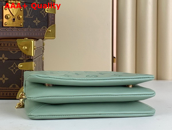 Louis Vuitton Pochette Coussin in Sauge Green Monogram Embossed Puffy Lambskin M82474 Replica