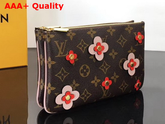 Louis Vuitton Pochette Double Zip in Monogram Canvas M63905 Replica