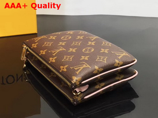 Louis Vuitton Pochette Double Zip in Monogram Canvas M63905 Replica