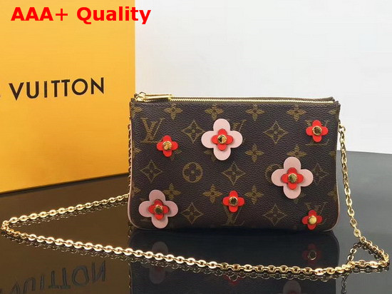 Louis Vuitton Pochette Double Zip in Monogram Canvas M63905 Replica