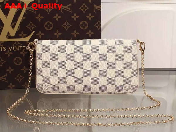 Louis Vuitton Pochette Felicie In Damier Azur Canvas Replica