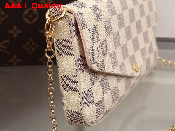 Louis Vuitton Pochette Felicie In Damier Azur Canvas Replica