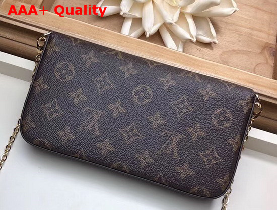 Louis Vuitton Pochette Felicie Monogram Canvas LV Love Lock Collection M63999 Replica