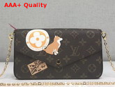 Louis Vuitton Pochette Felicie Monogram Canvas with Printed Patches Replica