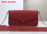 Louis Vuitton Pochette Felicie Monogram Empreinte Cherry M64065 Replica