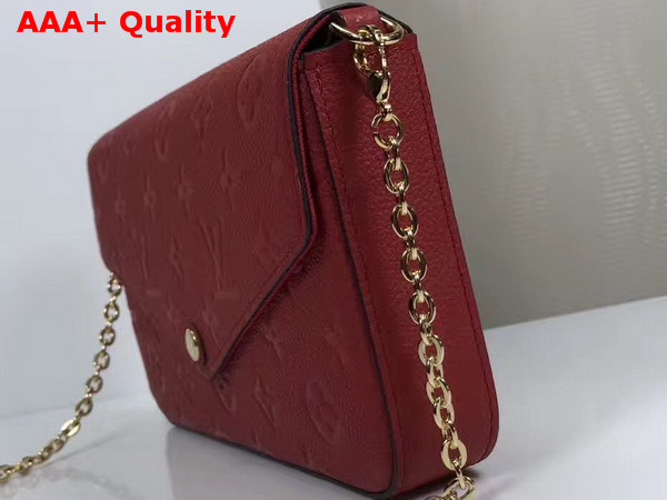 Louis Vuitton Pochette Felicie Monogram Empreinte Cherry M64065 Replica