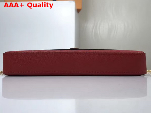 Louis Vuitton Pochette Felicie Monogram Empreinte Cherry M64065 Replica