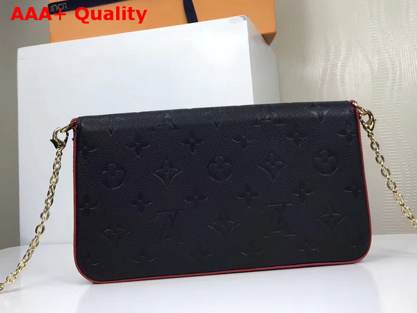 Louis Vuitton Pochette Felicie Monogram Empreinte Marine Rouge M64099 Replica