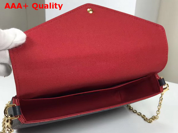 Louis Vuitton Pochette Felicie Monogram Empreinte Marine Rouge M64099 Replica