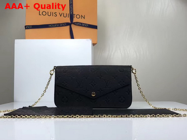 Louis Vuitton Pochette Felicie Monogram Empreinte Noir M64064 Replica