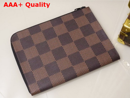 Louis Vuitton Pochette Jour GM Giant Damier Ebene Canvas with a Playful Drawing of a Bear N60390 Replica