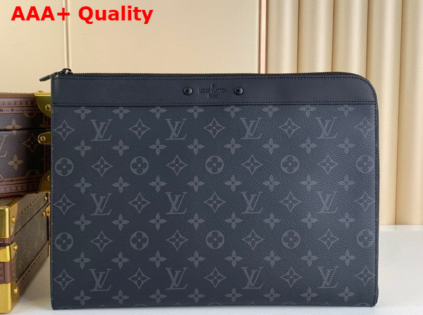 Louis Vuitton Pochette Jour Monogram Eclipse Coated Canvas M82074 Replica